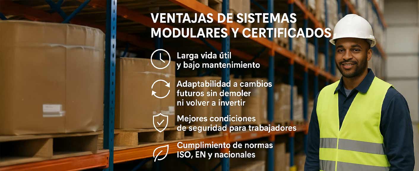 Ventajas de sistemas modulares y certificados